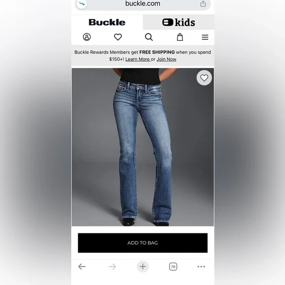 Buckle Black midrise bootcut style #53 | 25x32 - Picture 11 of 12